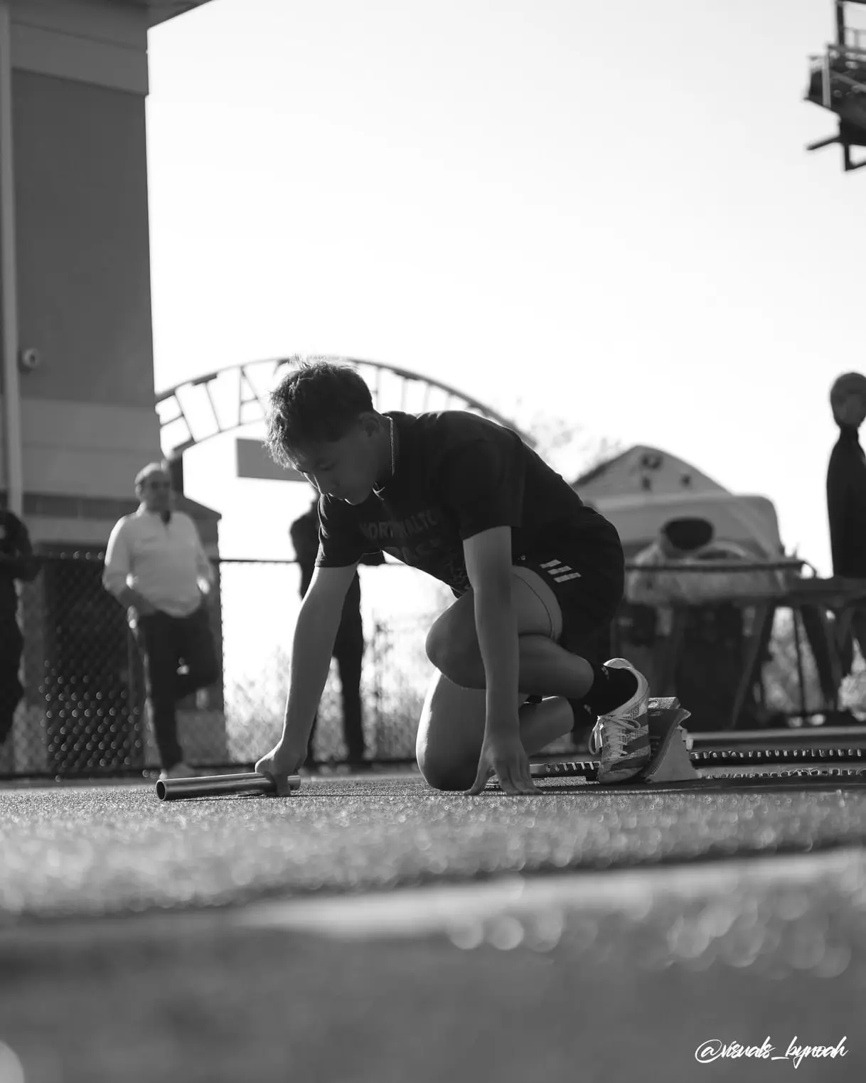 Track & field photo by Noah Engle